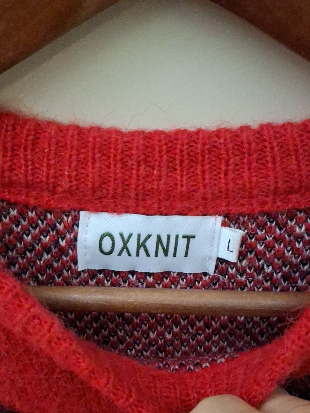 Oxknit Red Cat Graphic Sweater with Daisy Sleeves_1 - Picture 2 of 7